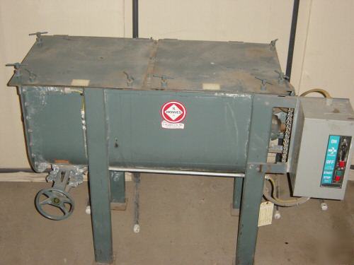 S. howes horizontal mixall ribbon mixer 7 cu ft 3/4 ful