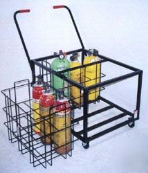 Safe-t-rack systems scba 12C cart with wheels