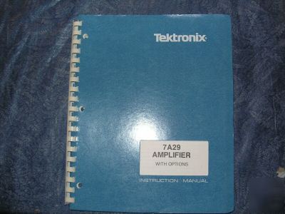 Tektronix 7A29 amplifier with options manual