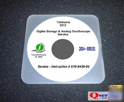 Tektronix tek 2212 oscilloscope service manual cd