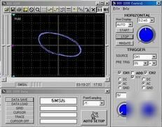 150MSA/s 60M pc based digital storage oscilloscope