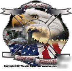 9 11 9-11 firefighter memorial decal 4