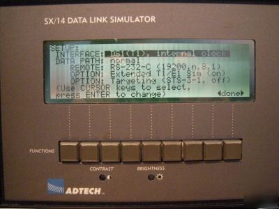 Adtech sx-14 datalink simulator