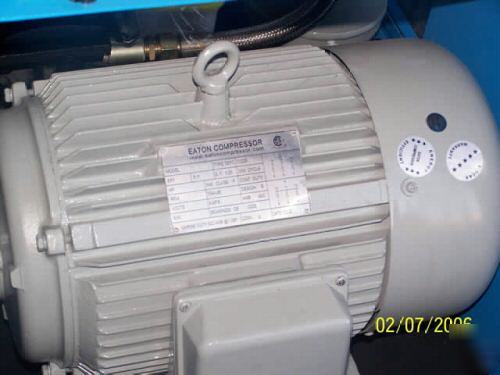 Eaton indus 15HP dual volt rotary screw air compressor