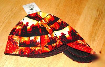 New hot flames/fireman welding hat 7 1/2 take the heat?