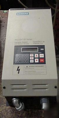 Siemens AQ15008B 7.5HP @ 590V ac motor drive