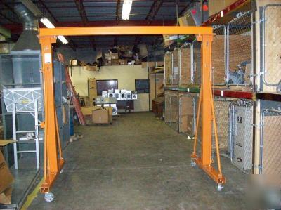 New 1 ton telescoping gantry crane adjustable height