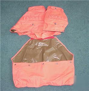 Blaze orange hunting vest w 12 shell pockets 2 pockets