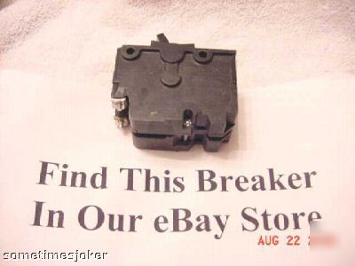 Fpe breaker 20 amp. 1 pole used type nc (slim)