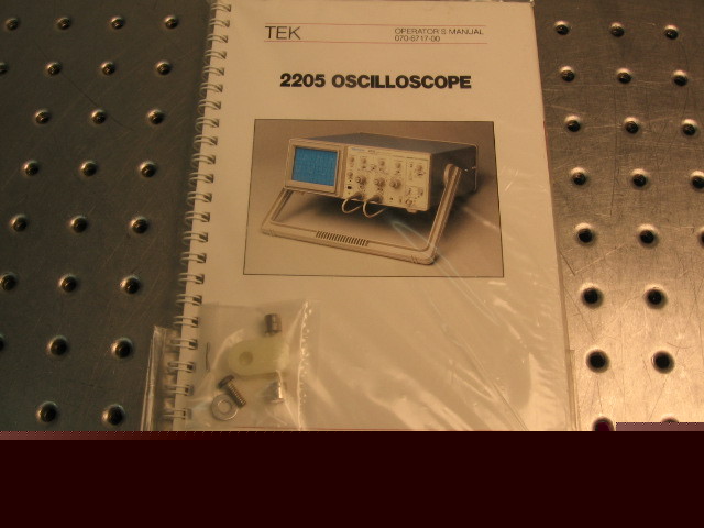 G30893 tektronix 2205 operator's manual