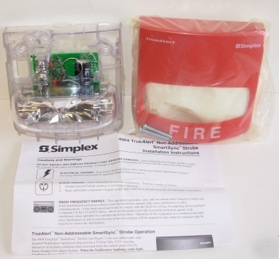 New simplex truealert fire warning strobe 4904-9332 * *