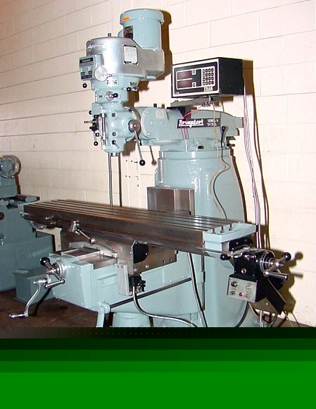 Bridgeport series ii size 2HP vertical mill w/dro & pf