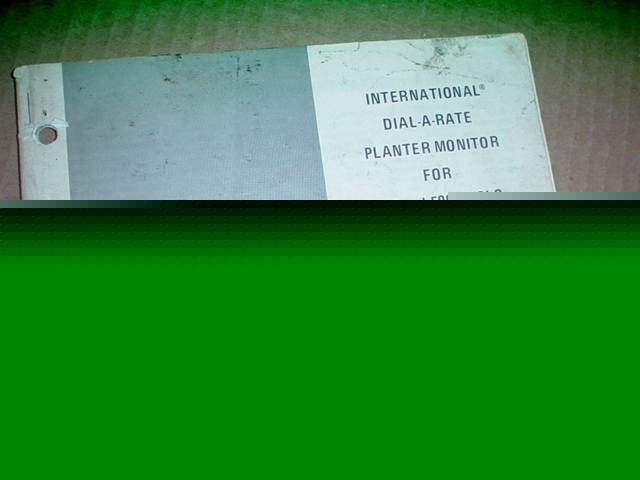 Ih 400 500 cyclo planter monitor operator manual