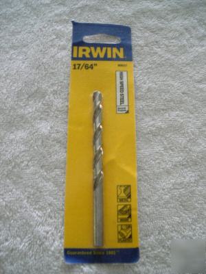Irwin high speed general purpose drill bit 17/64