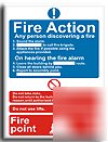 Fire point sign-adh.vinyl-200X300MM(mu-035-af)