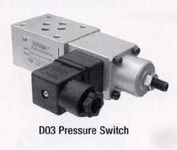 Hydraulic pressure switch 200-2000 psi pressure range