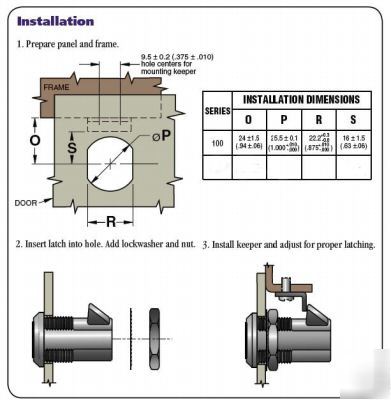 New lock, key, flush, cabinet or storage, southco, .