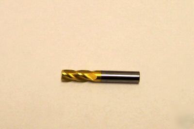 New - usa solid carbide tin coated end mill 4FL 5/32