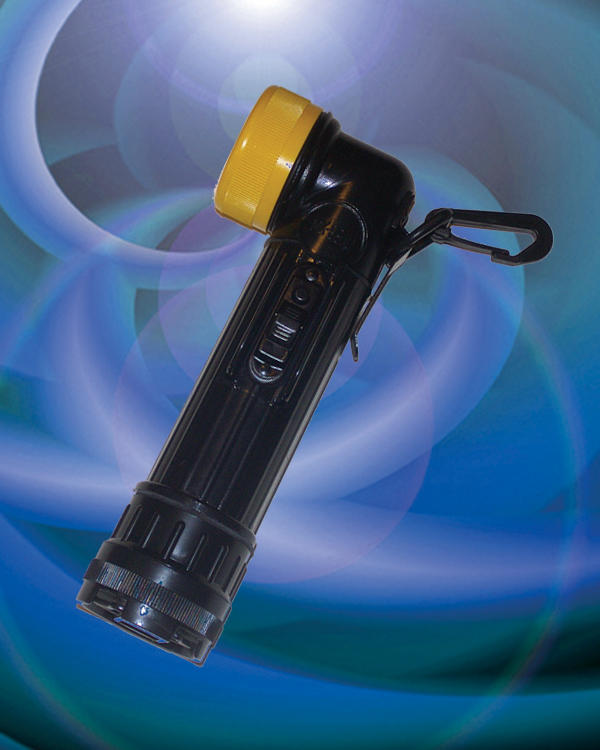 Powerllight 90 degree clip on flashlight