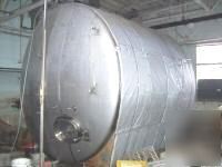 6000 gallon stainless steel tank, horizontal