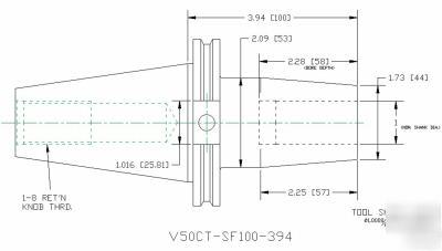 New V50CT SF100 394 thermal toolholding cat adapter