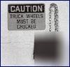 Safety sign, wheel chock, osha compliance