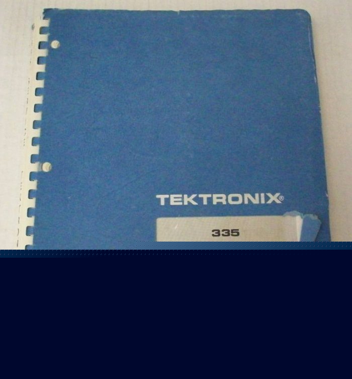 Tektronix 335 oscilloscope service manual - $5 shipping