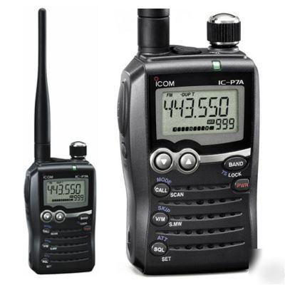 Icom ic-P7A vhf/uhf dual band ham handheld transceiver