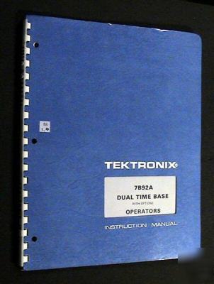 Tektronix tek 7B92A original operators manual