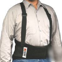 Universal back support belt w/suspenders - one size 