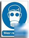 Wear respirator sign-adh.vinyl-200X250MM(ma-052-ae)