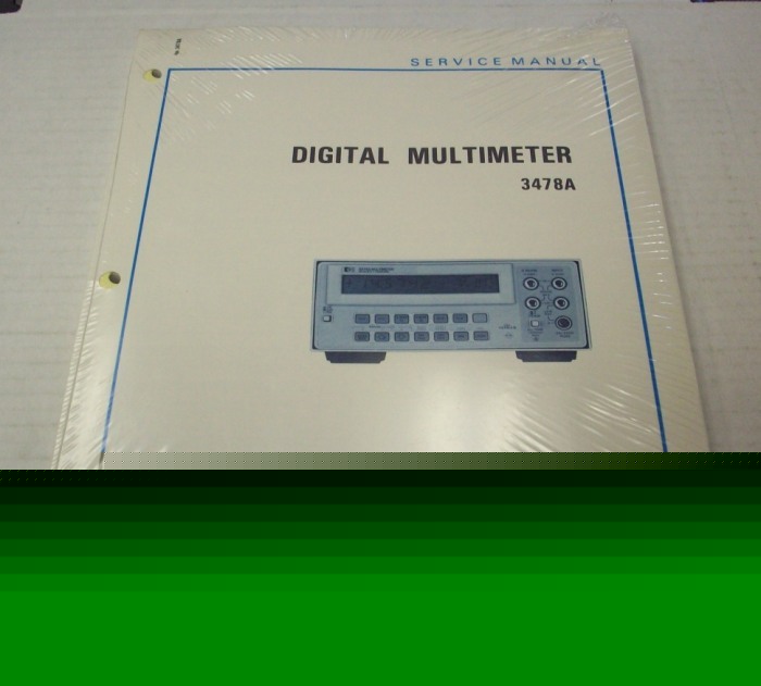 Hp 3478A digital multimeter service manual - $5 ship 
