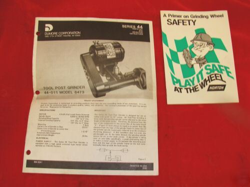 Dumore lathe tool post grinder 44-011 38,500 rpm superb