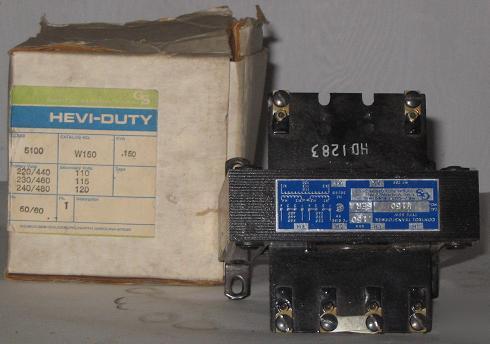 Industrial .15KVA 480-120/240V control transformer