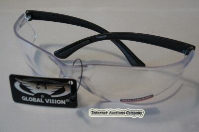 Ramjet safety glasses by global vision gray/clear lens