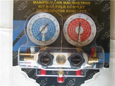 New hvac manifold gauge set w/ 5FT high pressure hoses