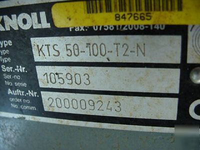 New knoll KTS50-100-T2-n spindle coolant pump cnc 
