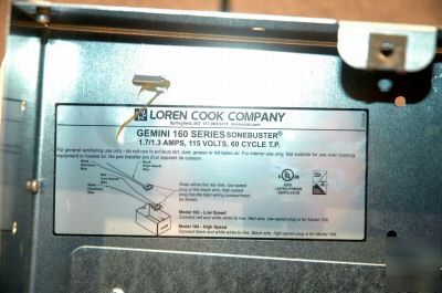 New loren cook gemini 160 series sonebuster 