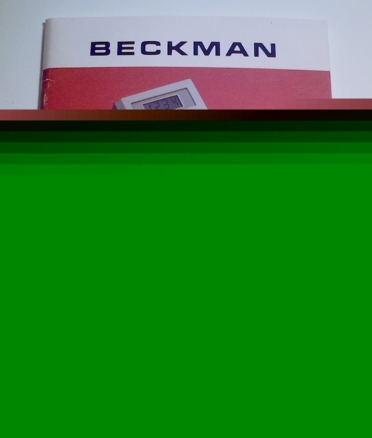 Beckman series 300 digital multimeter operator's manual