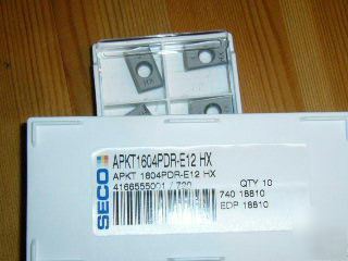 New 10 seco inserts apkt 1604PDR-E12 hx