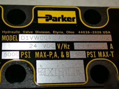 New 6 parker 24VDC hydraulic valve D1VW004CVJWM