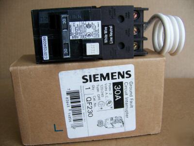 New siemens QF230 gfi circuit breaker 2POLE 30AMP 