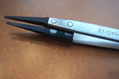 New soft tipped tweezer style 2A made in italy in box