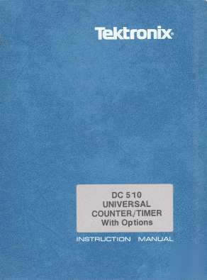 Tek DC510 dc 510 dc-510 manual 2 res +textsearch+extras