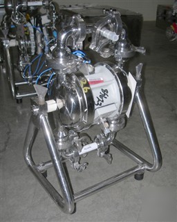 Used: wilden air powered diaphragm pump, stainless stee