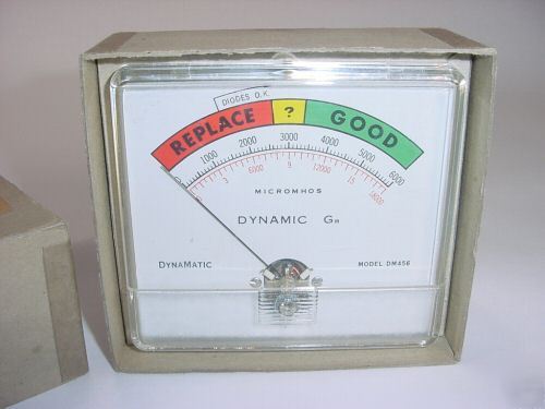 Vintage teletest dynamatic tube tester DM456 meter only