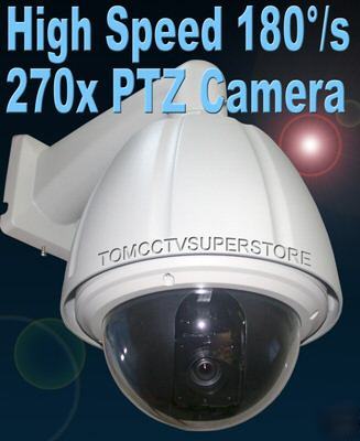 270X sony ccd ptz speed 180Â°/s dome d/n outdoor camera