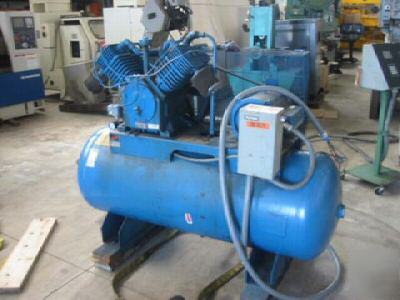 10 hp, quincy, air compressor w/ tank, 230/3/60