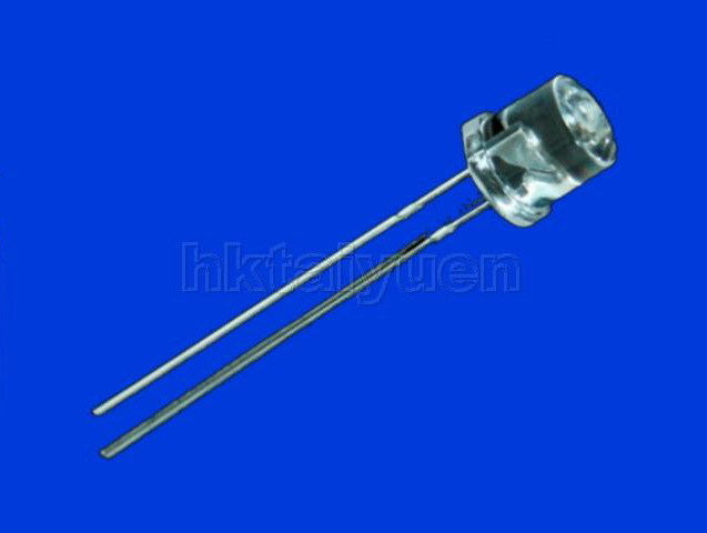 20X blue 5MM wide angle flat top led free resistors