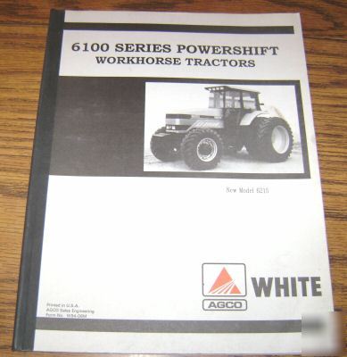 Agco white 6215 tractor sales training manual